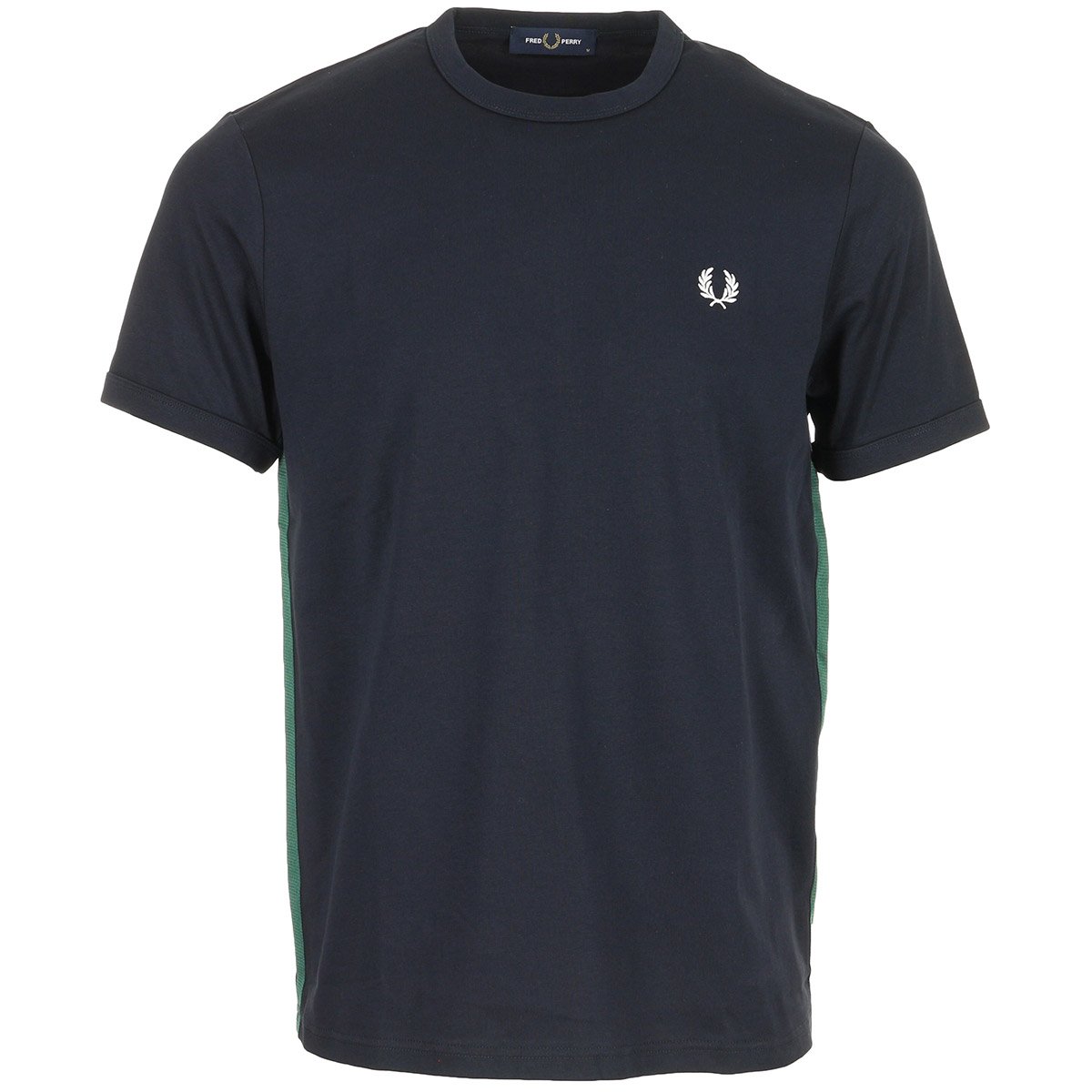 T-shirt STRIPE TAPE navy, FRED PERRY
