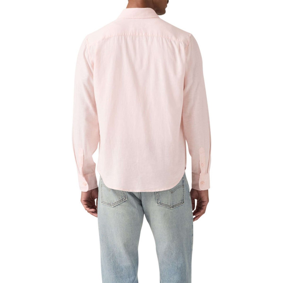 Chemise en coton rose à coupe droite pourvue d'un col à revers rose, LEVI'S
