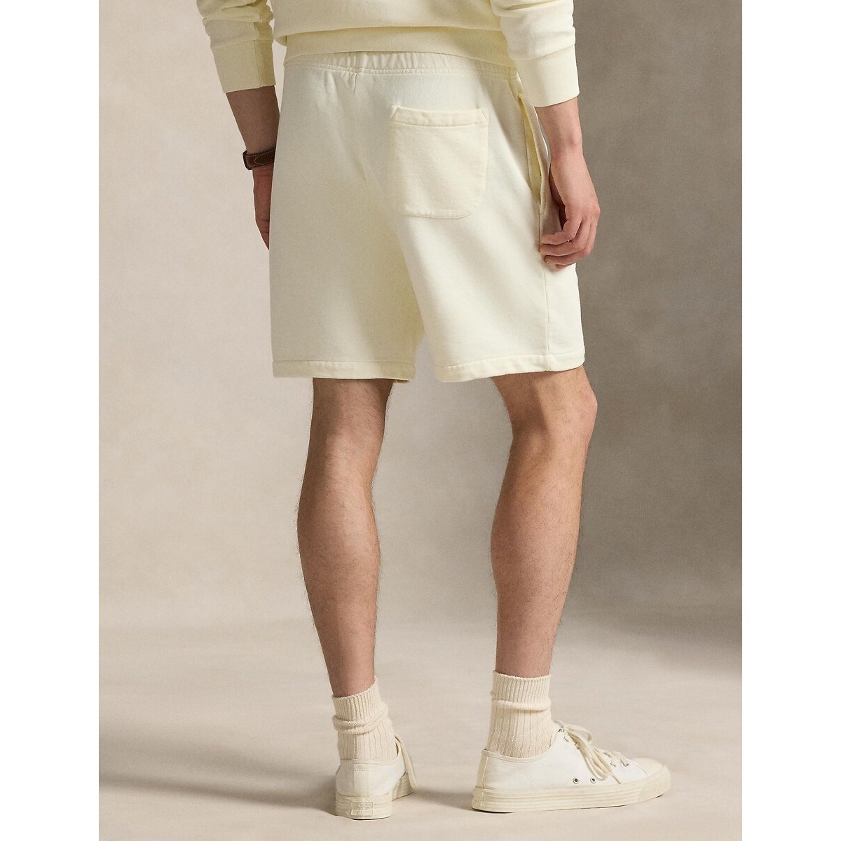 Short en molleton bouclé crème, POLO RALPH LAUREN