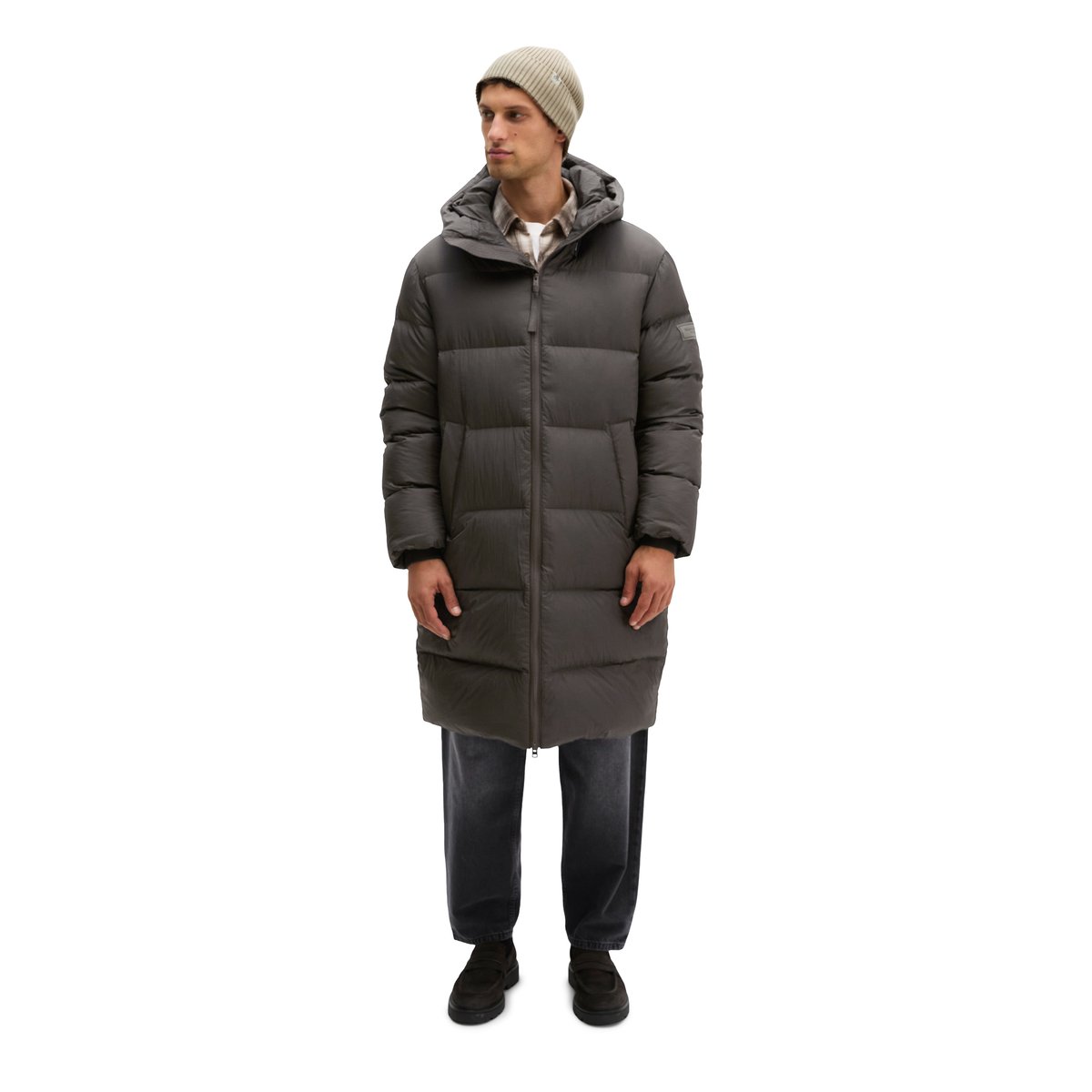 Manteau en duvet coupe regular léger et hydrofuge anthracite, MARC O'POLO
