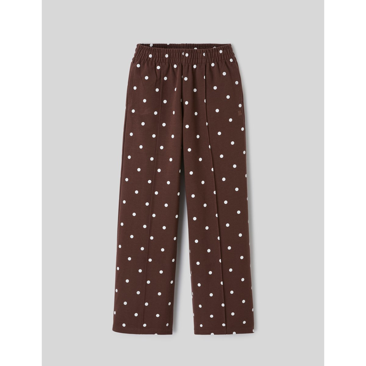 Pantalon jogging à pois marron foncée, BZB