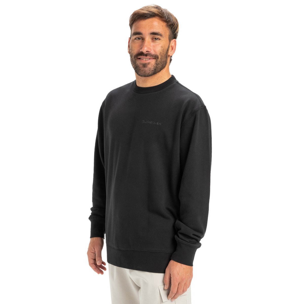 Sweat à col rond SALT WATER noir black, QUIKSILVER