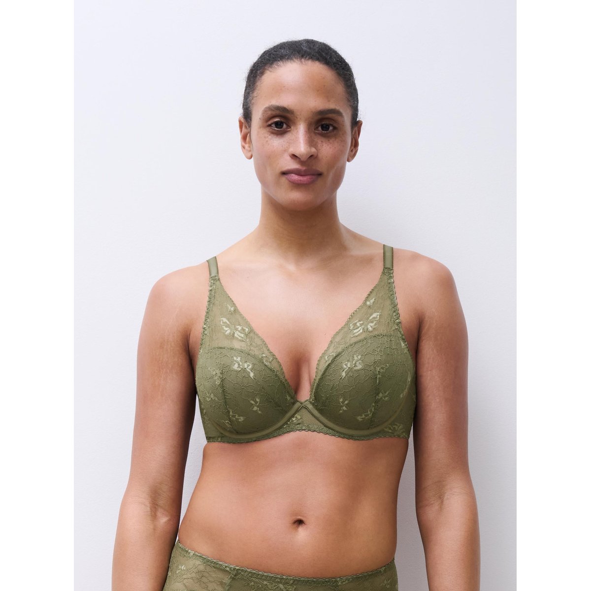 Soutien-gorge coques plongeant KISS kaki army, CHANTELLE PULP