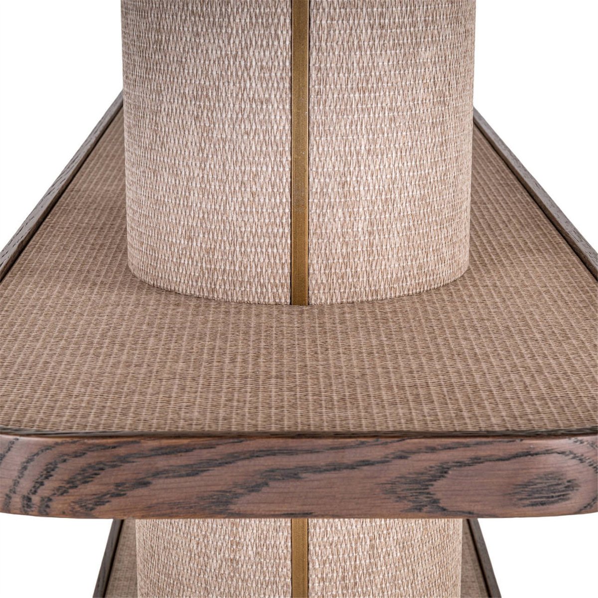 Vitrine ouverte bois collection WILLOX beige et bois foncé, RECOLLECTION