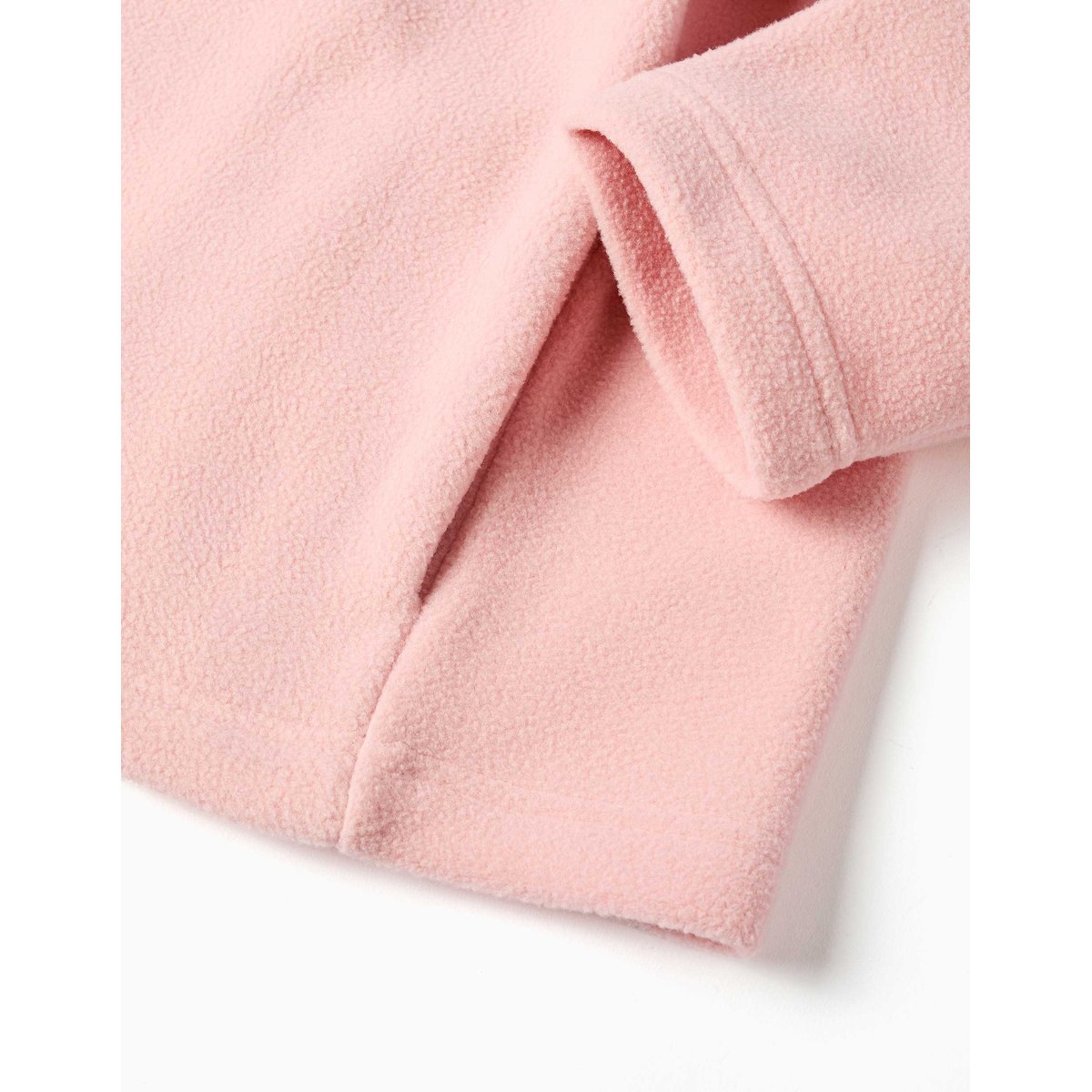Veste en polaire à col montant rose clair, ZIPPY