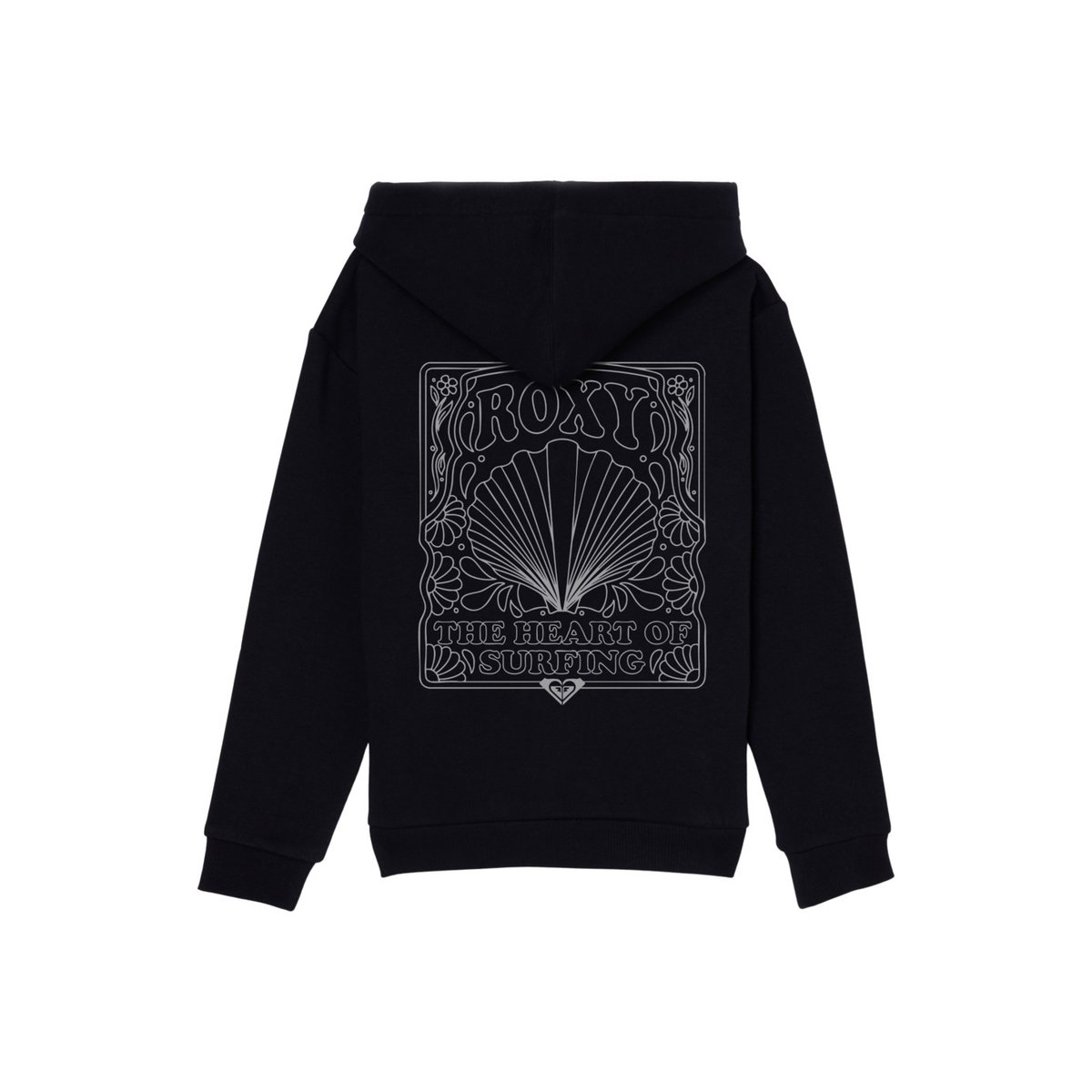 Sweat capuche zippé SURF FEELING BRUSHED. noir anthracite, ROXY