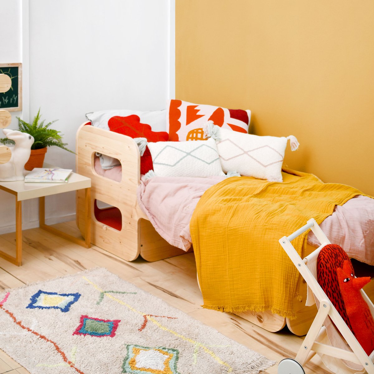 Tapis Rectangulaire en coton Mini Kaarol MINI ONES multicolore, LORENA CANALS