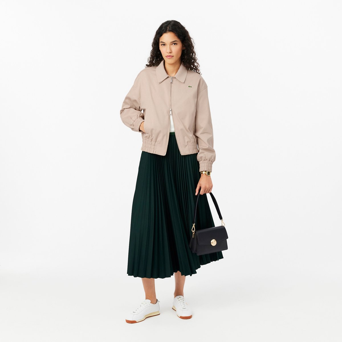 Sac à bandoulière Tennis Bliss en cuir noir-000, LACOSTE