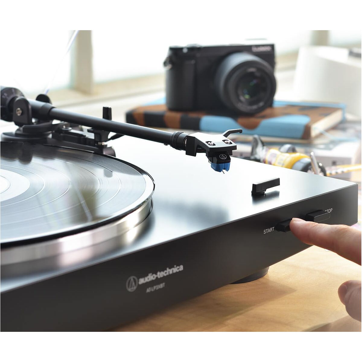 Platine vinyle AT-LP3XBTWH blanc, AUDIO-TECHNICA