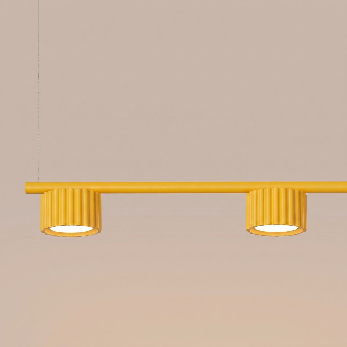 Lustre Aluminium Jaune Gx53 4 AURA jaune, EDEN