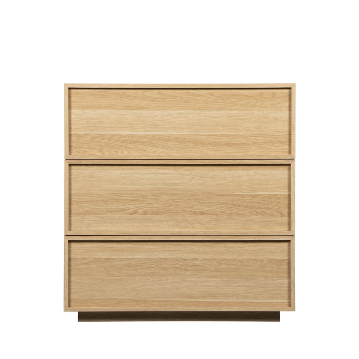 Commode 3 tiroirs en bois L85cm- JOY bois clair, DRAWER