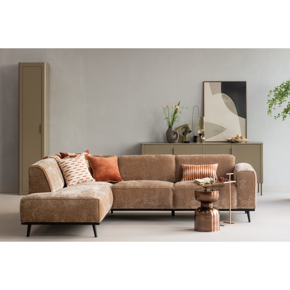 Table d'appoint en métal FRITS bronze, WOOOD