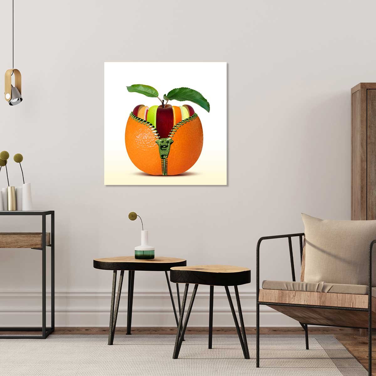 Tableau fruits décoration cuisine tableau alu dibond, HEXOA
