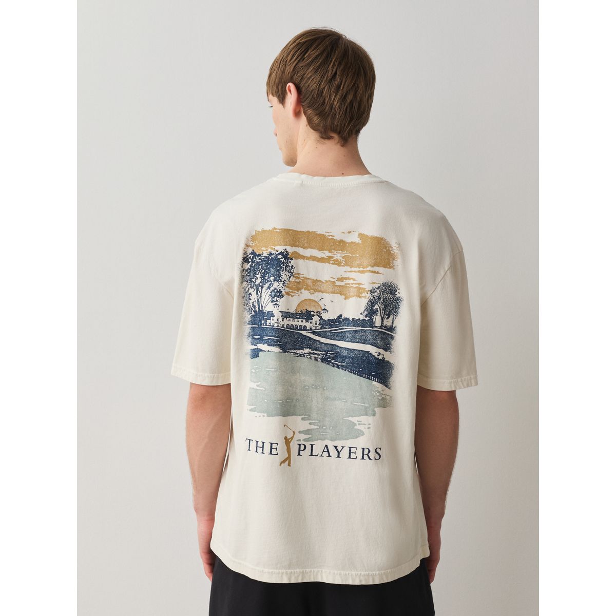 T-shirt sport à imprimé sous licence cream golf, NEXT