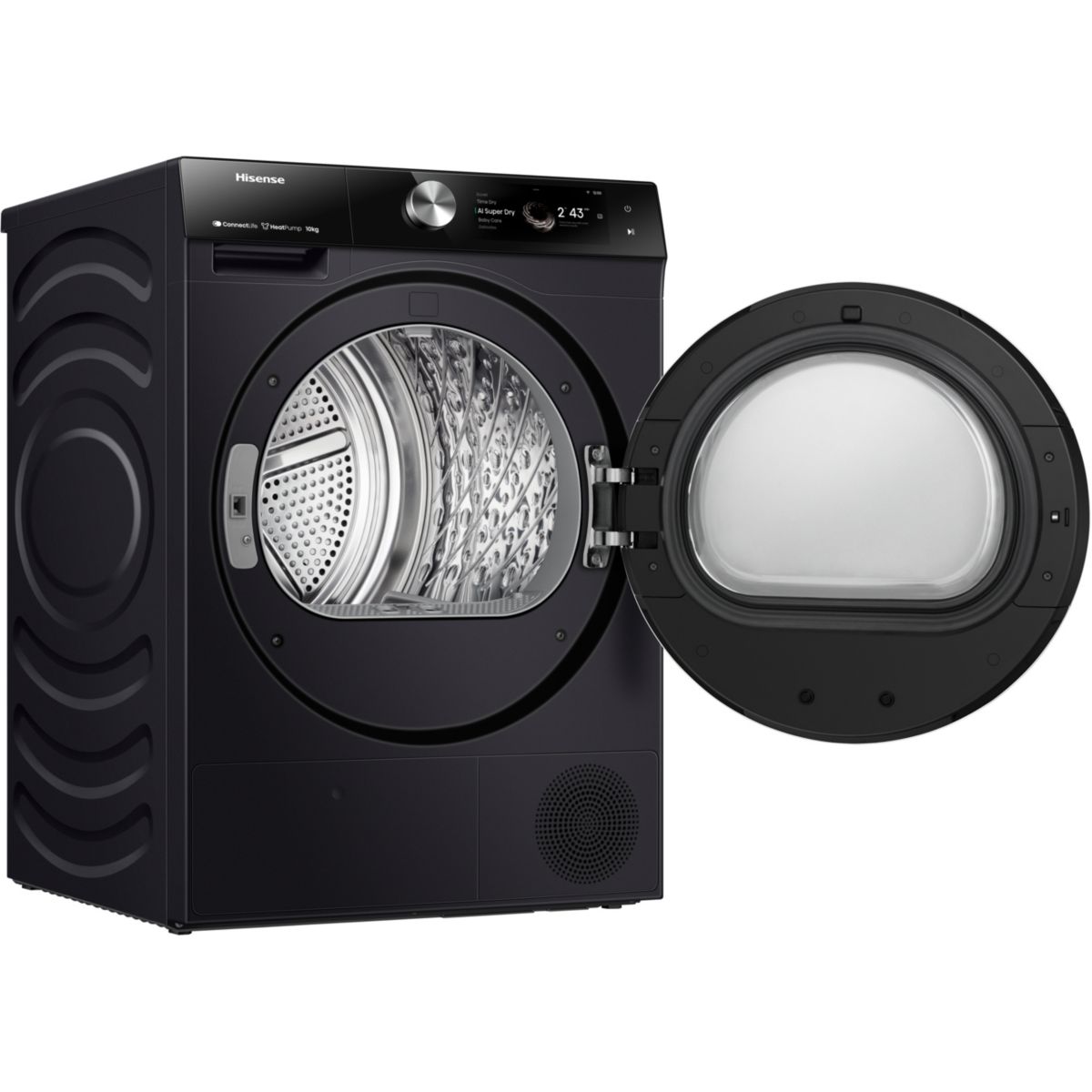 Sèche linge pompe à chaleur DH7S107BB couleur unique, HISENSE