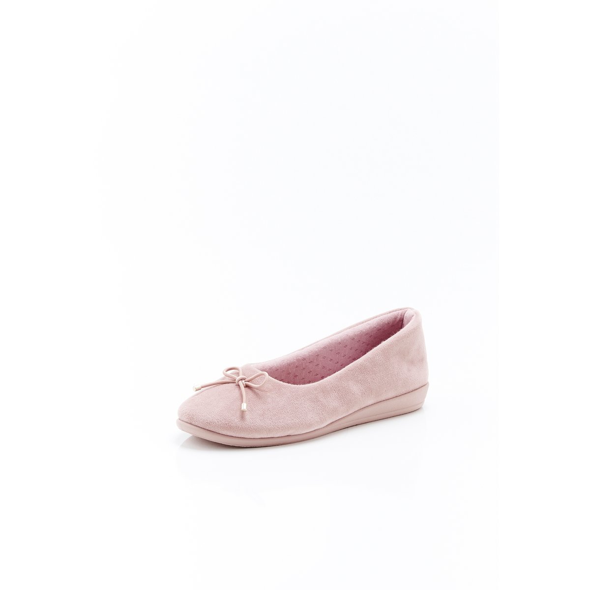 Chaussons, imprimé léopard vieux rose, DAMART
