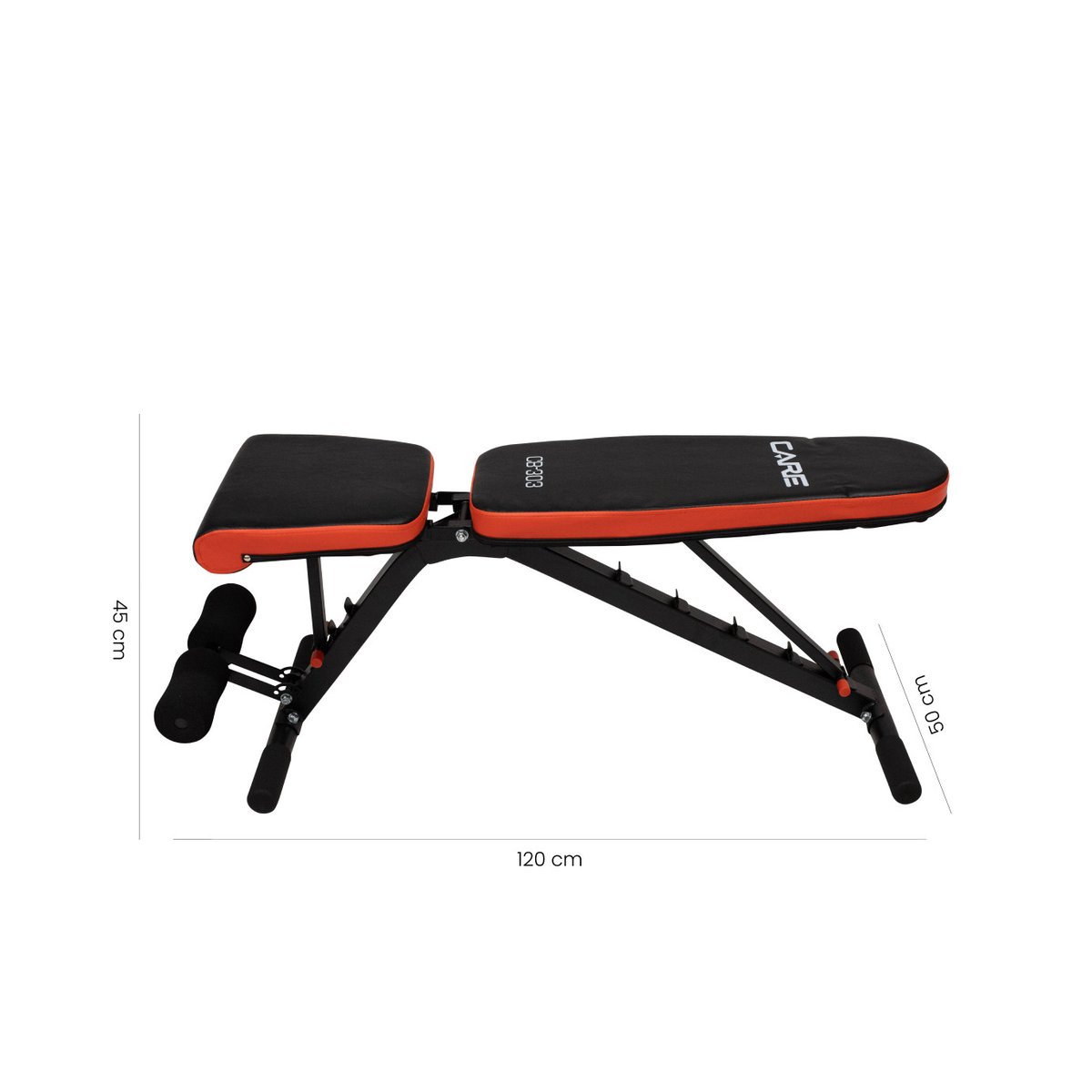 Banc de musculation - CB-303 noir, CARE FITNESS