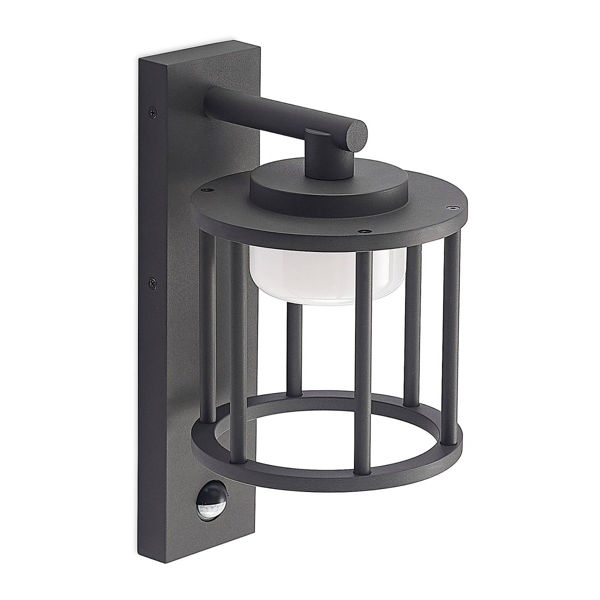 Applique extérieure en aluminium moderne gris foncé (ral 840-m), LUCANDE