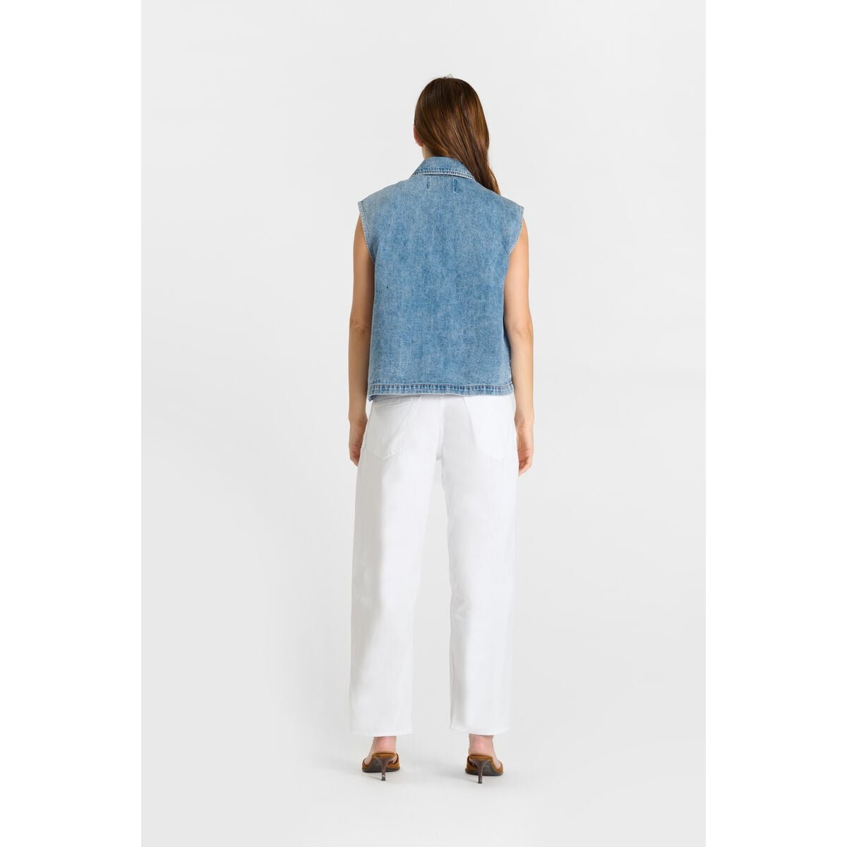 Veste sans manches YANI blue, LE TEMPS DES CERISES