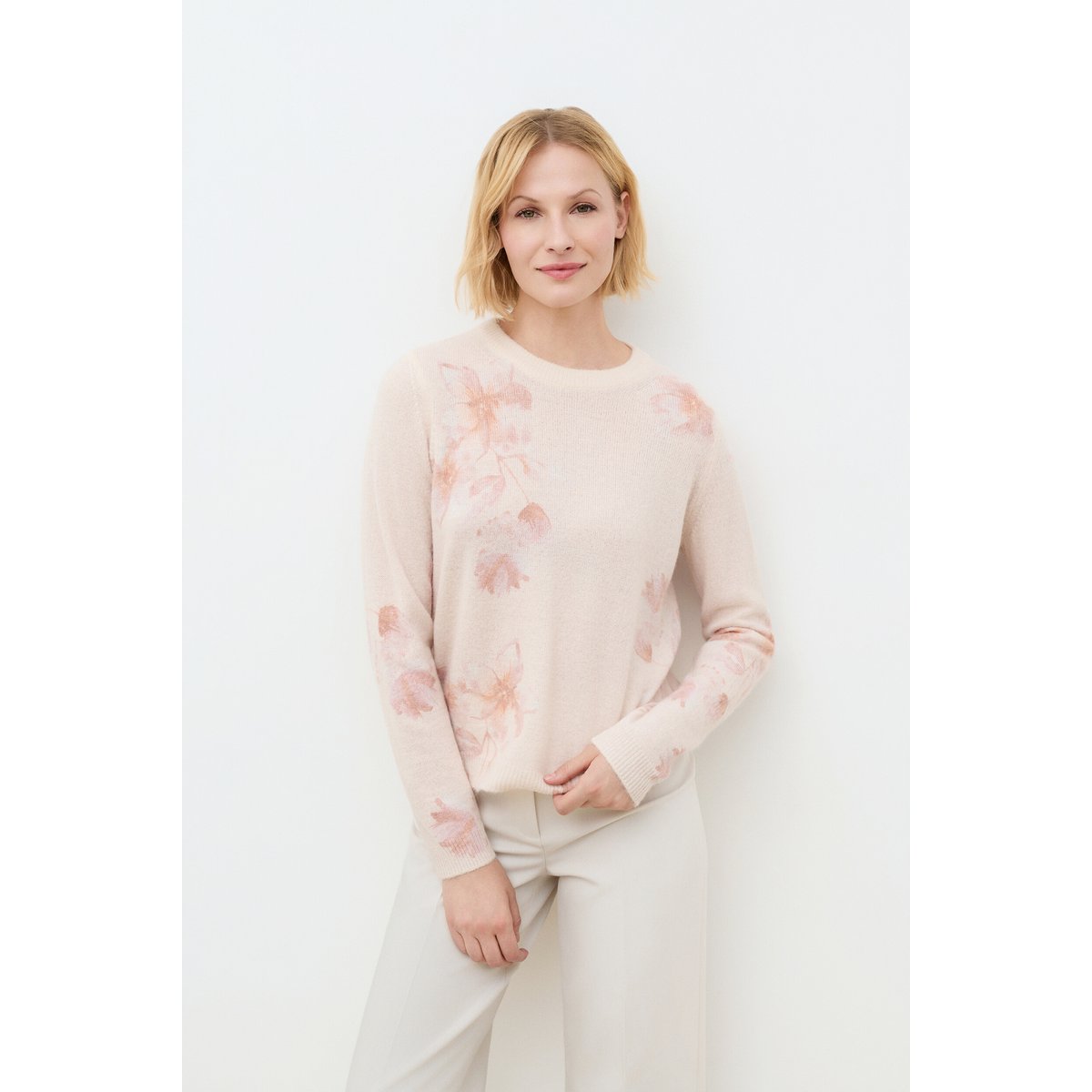 Pull droit col rond MFABIO sable, CAROLL