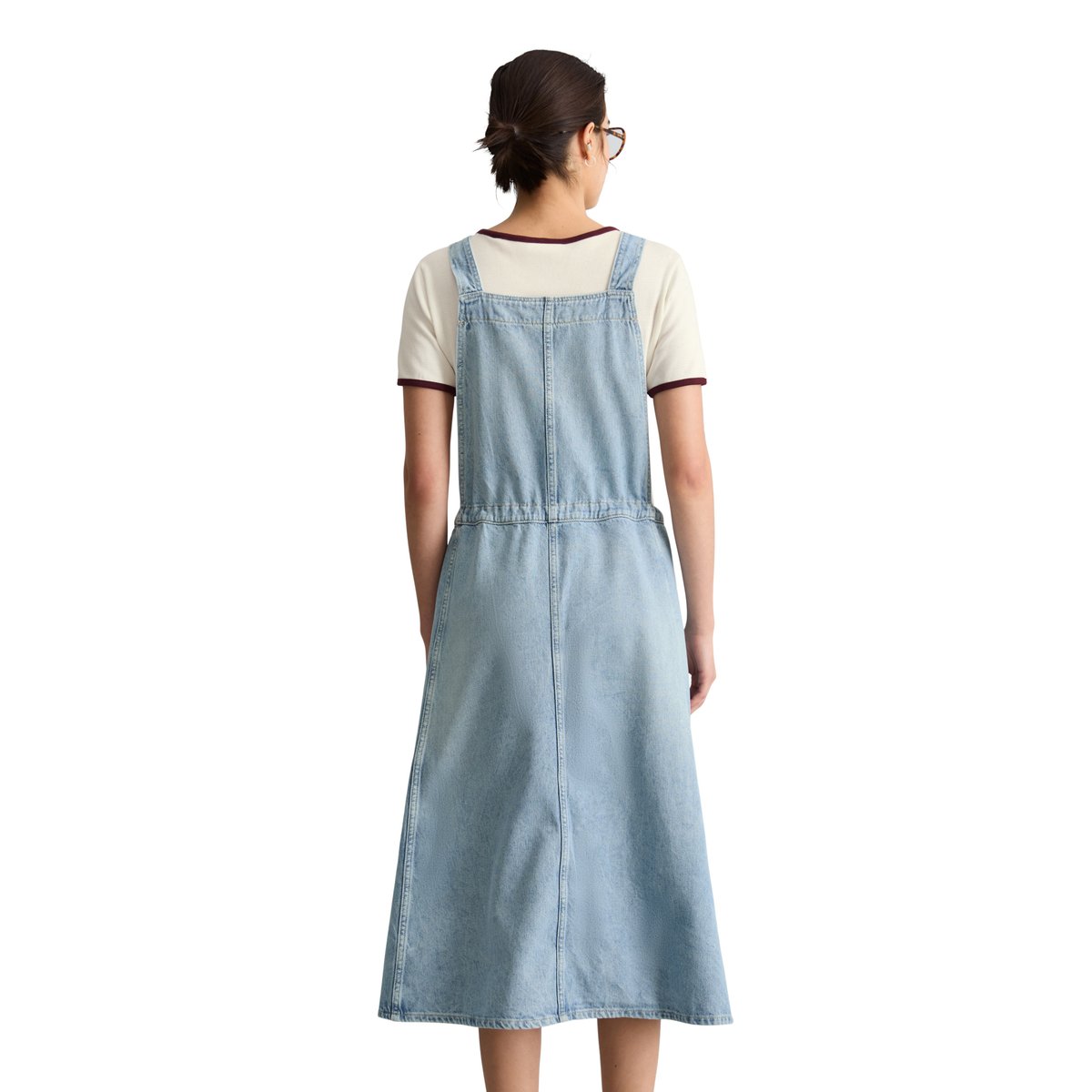 Robe en jean flared en pur coton bleu clair, MARC O’POLO DENIM