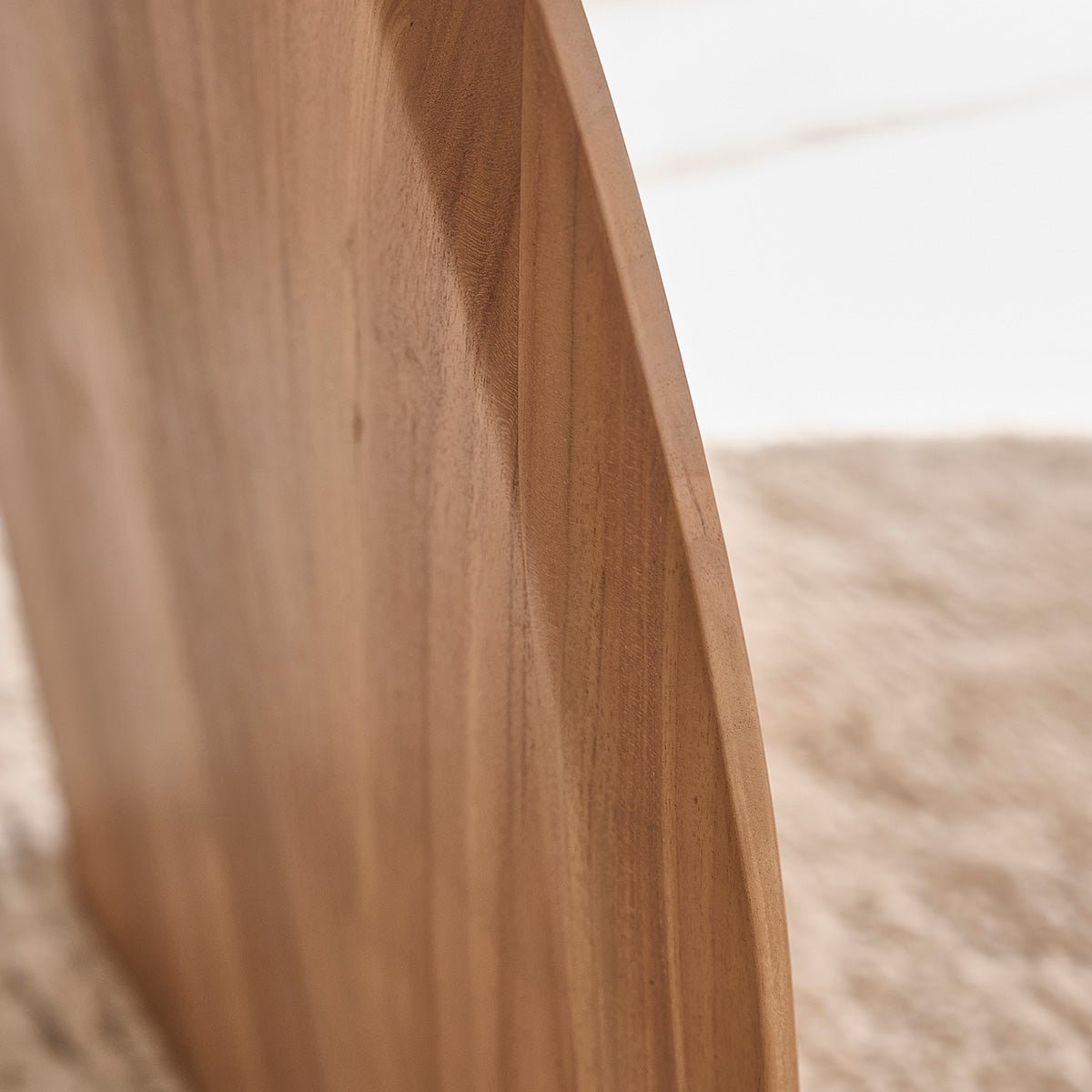 Table en bois de teck 6/8 pers. LÉONIE naturel, BERAH GETAH