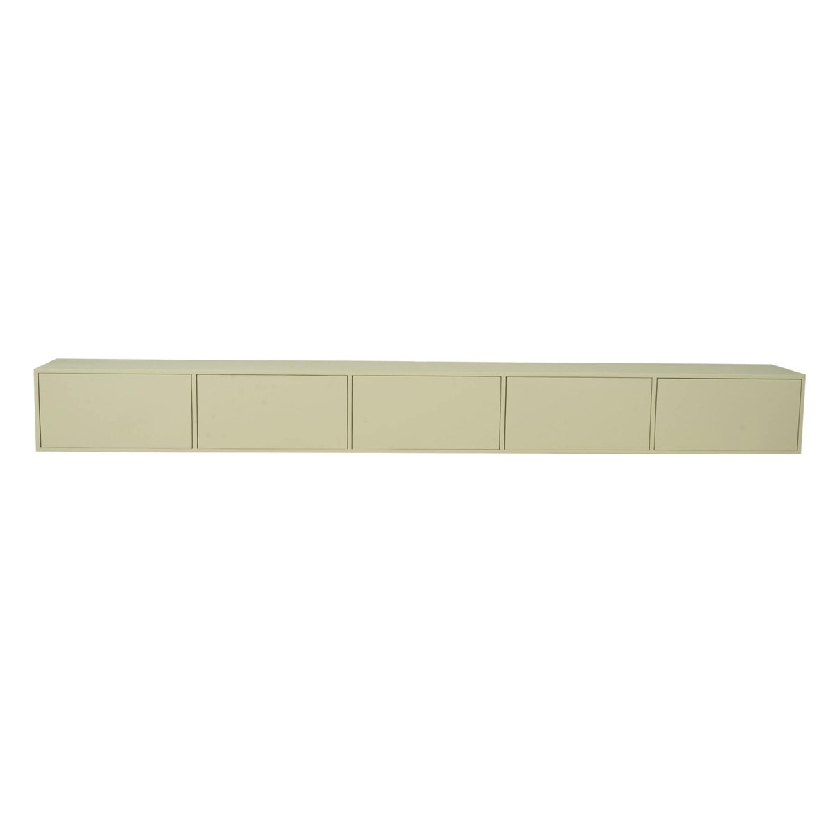 Long meuble TV suspendu 5 portes, 280 cm JUNO sable, PIER IMPORT