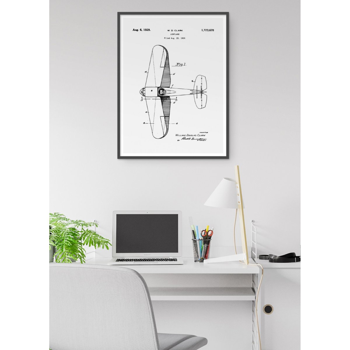 Affiche Brevet Avion blanc, L'AFFICHERIE