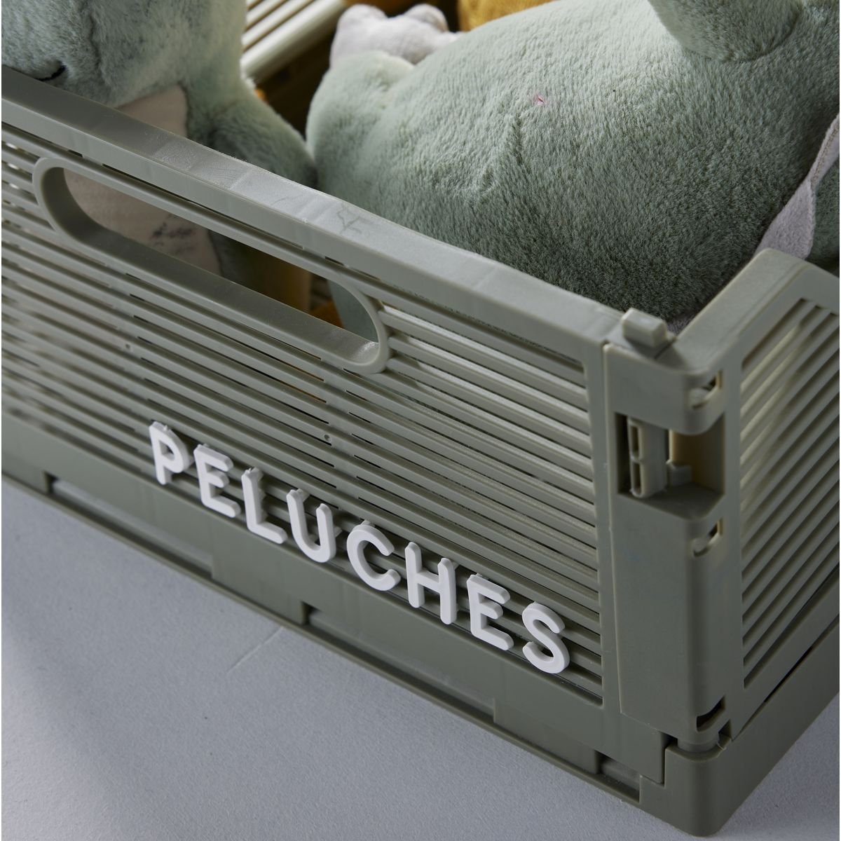 Caisse pliable en plastique LE ROI DE LA JUNGLE gris, FACTORY