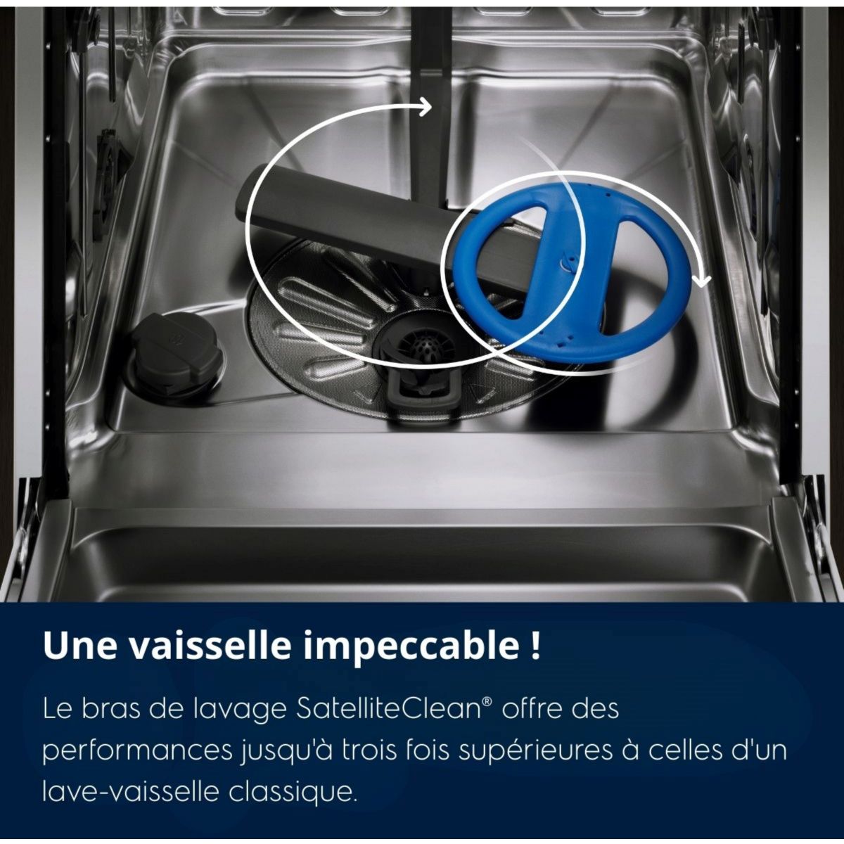 Lave vaisselle encastrable EEC87600W couleur unique, ELECTROLUX