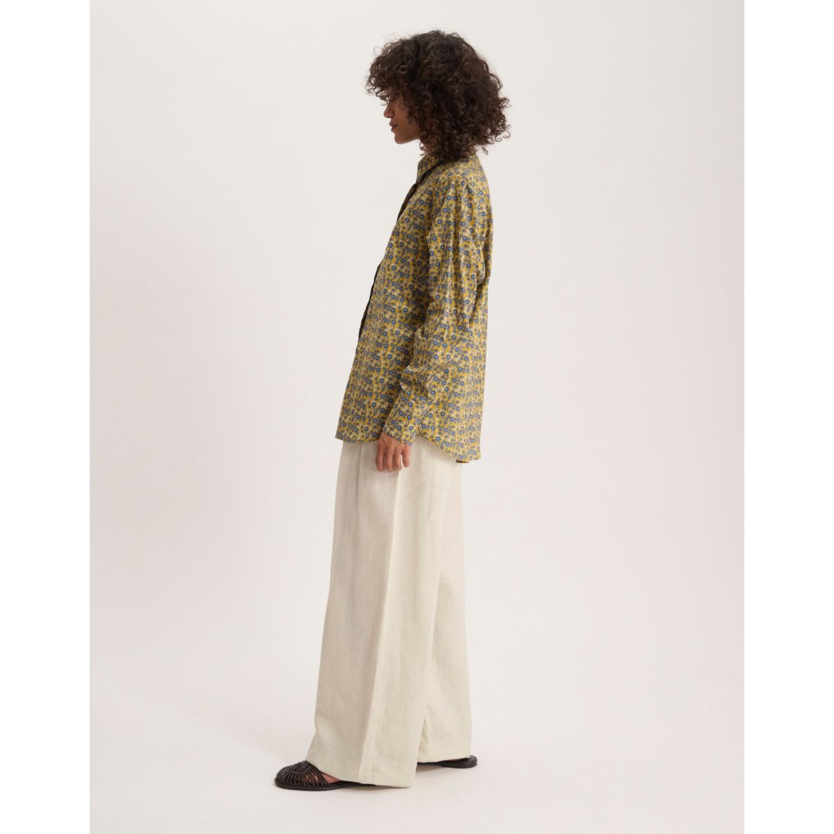 Chemise Maureena en coton jaune, INES DE LA FRESSANGE PARIS