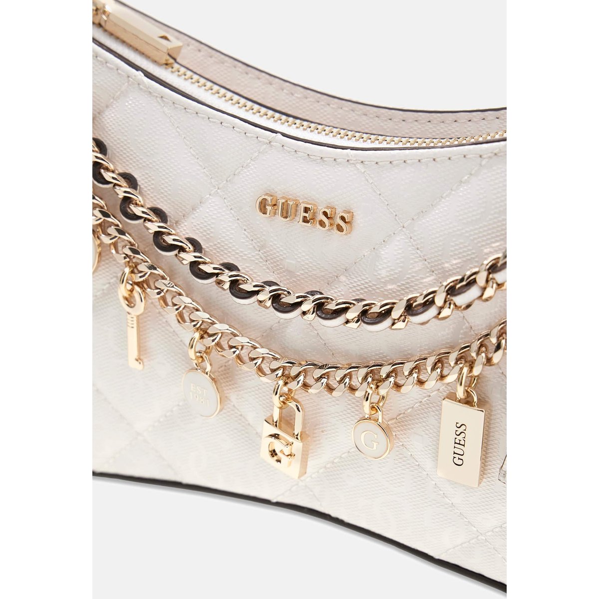 Sac À Bandoulière Libby crème, GUESS