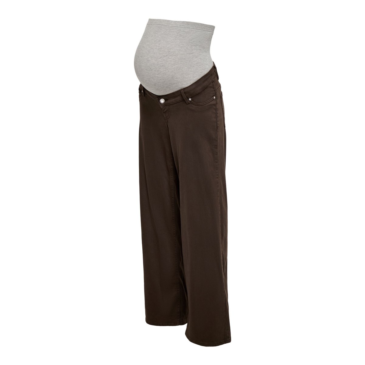 Jean À Jambe Large marron - dark brown denim, ONLY