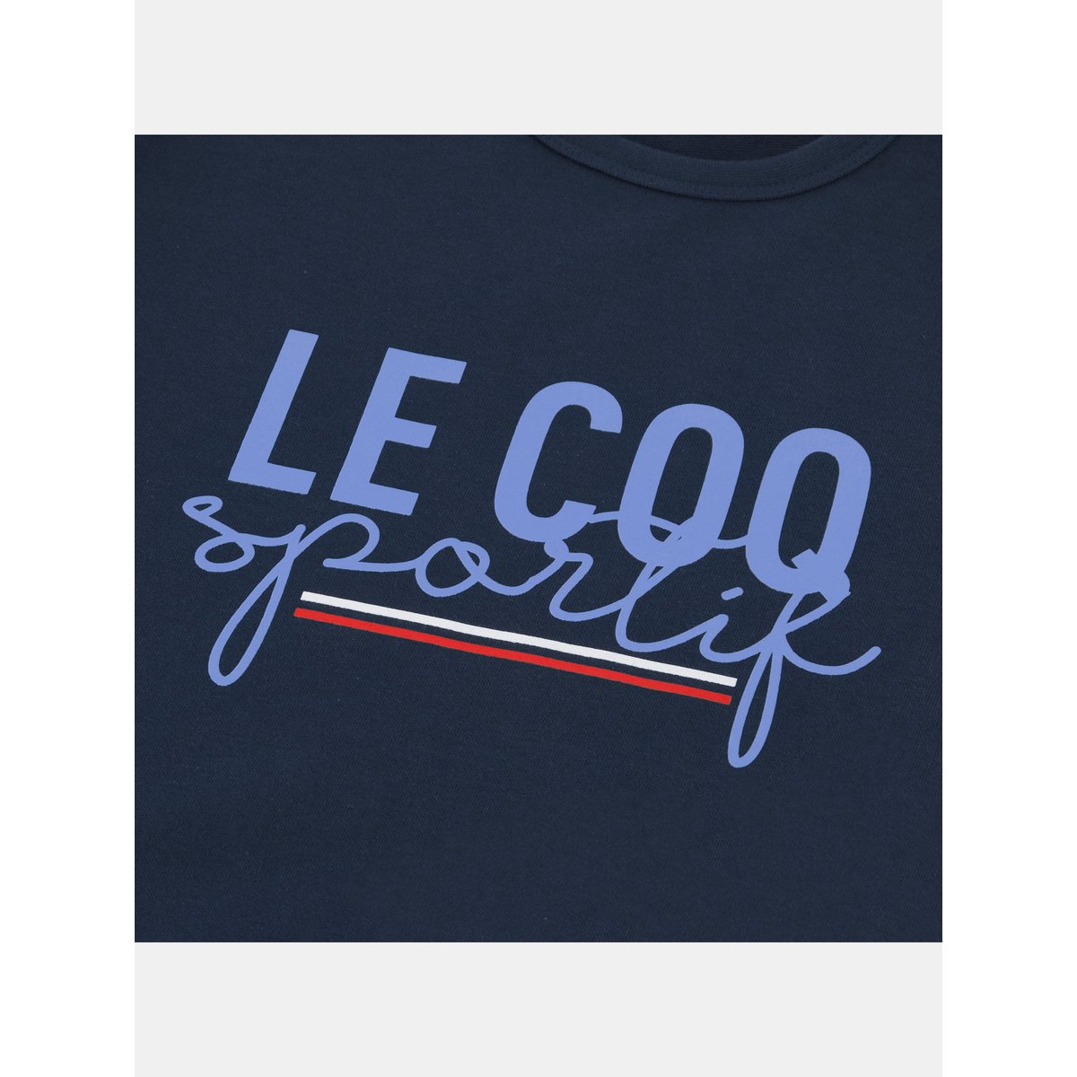 Sweat col rond Tricolore bleu, LE COQ SPORTIF