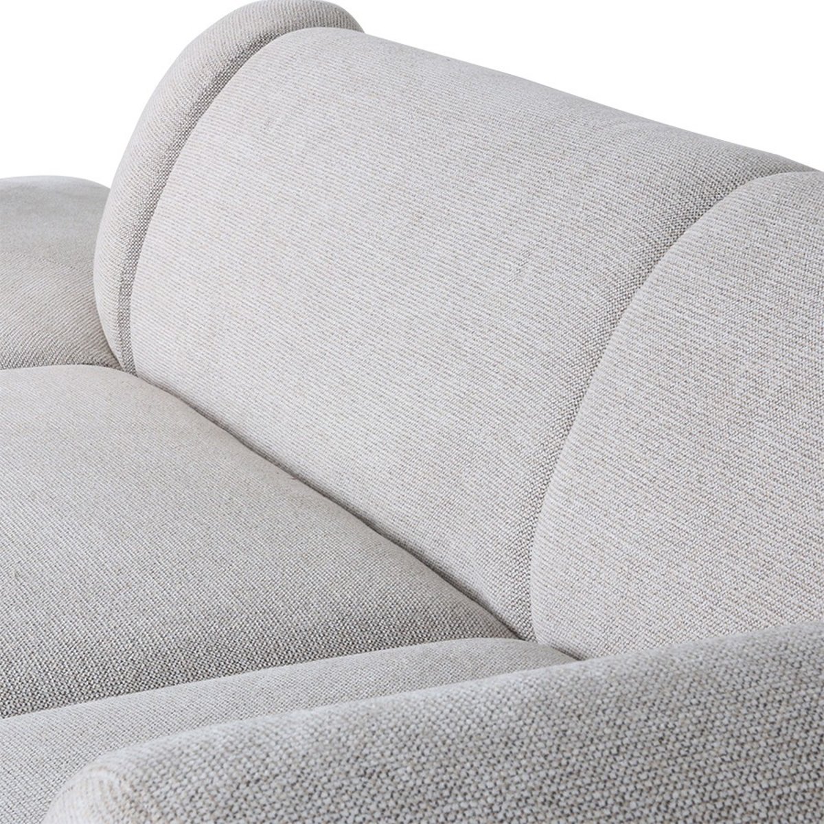 Module d'angle droit en tissu Jax gris clair, HK LIVING