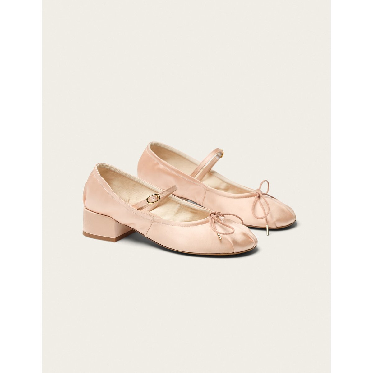 Escarpins TOVIA satin nude, ODAJE