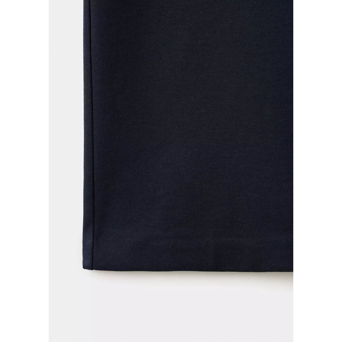 Pantalon Lyocell droit bleu marine, MANGO