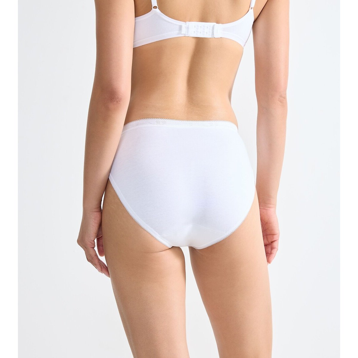 Slip échancré Basic + (lot 3+1 gratuit) blanc, SLOGGI