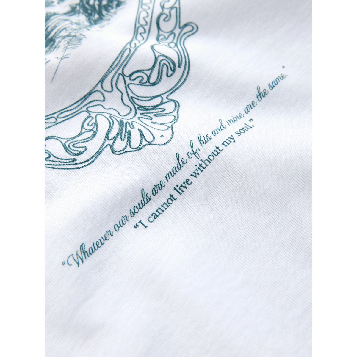 T-shirt imprimé license wuthering heights blanc, NEXT