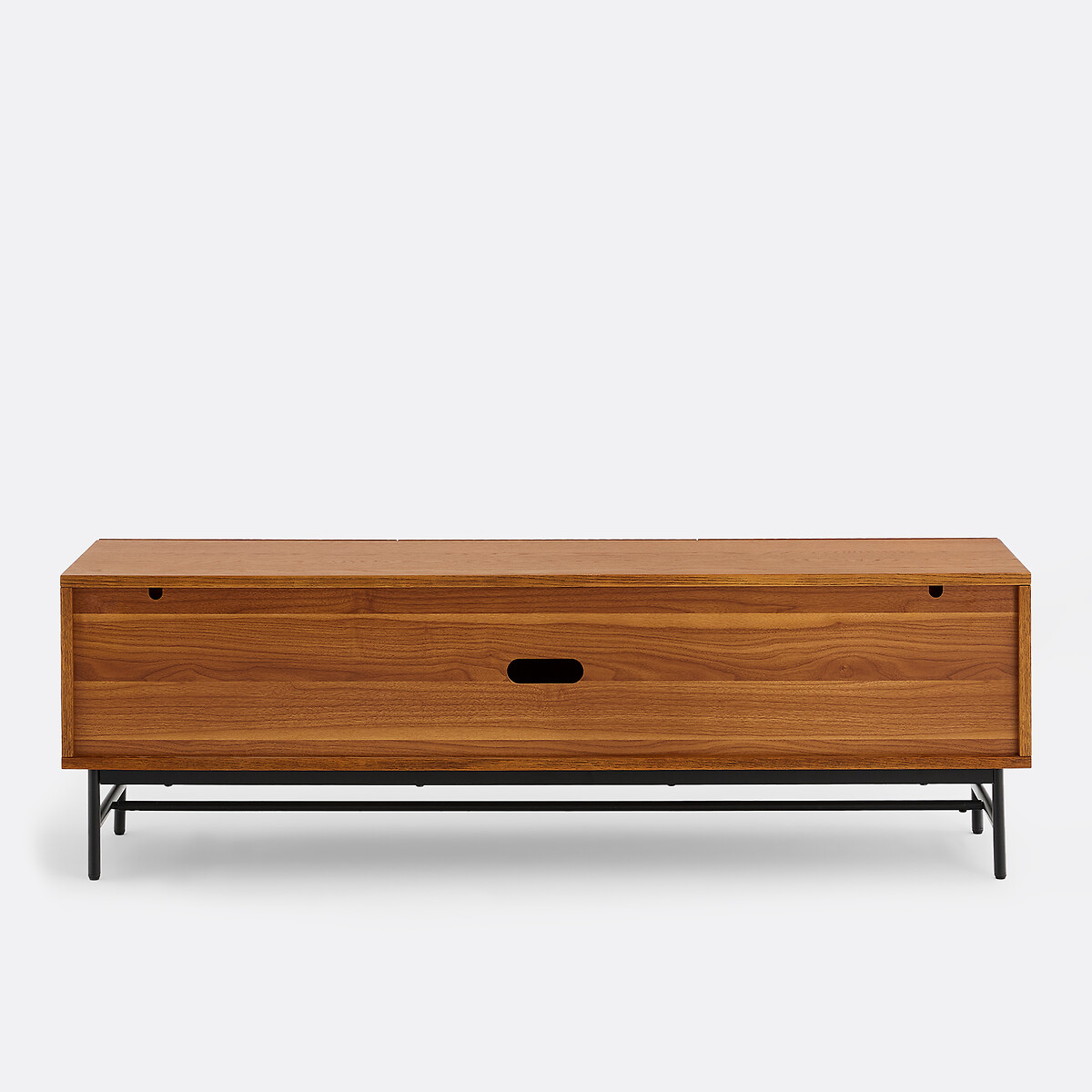 Jerem Veneer Textured Front TV Unit, Width 150cm walnut color stained, LA REDOUTE INTERIEURS