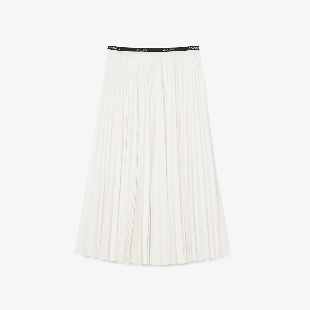 Jupe longue plissée ecru, LACOSTE