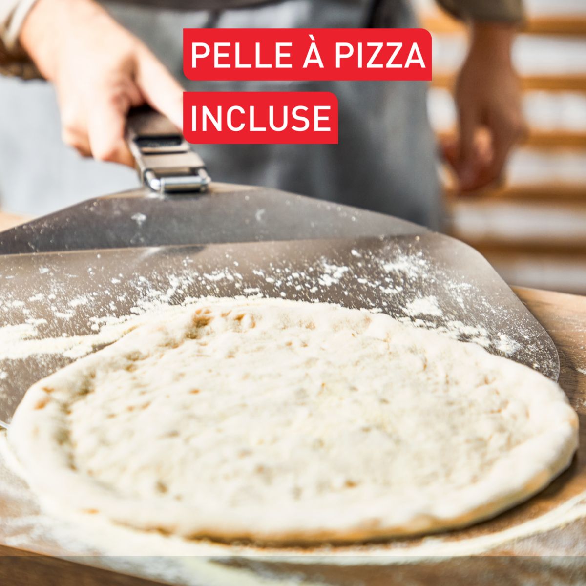 Four à pizza gaz Pronto JM412010  pizza 30 cm préchauffage 15 min, jusqu'à 400°C couleur unique, TEFAL