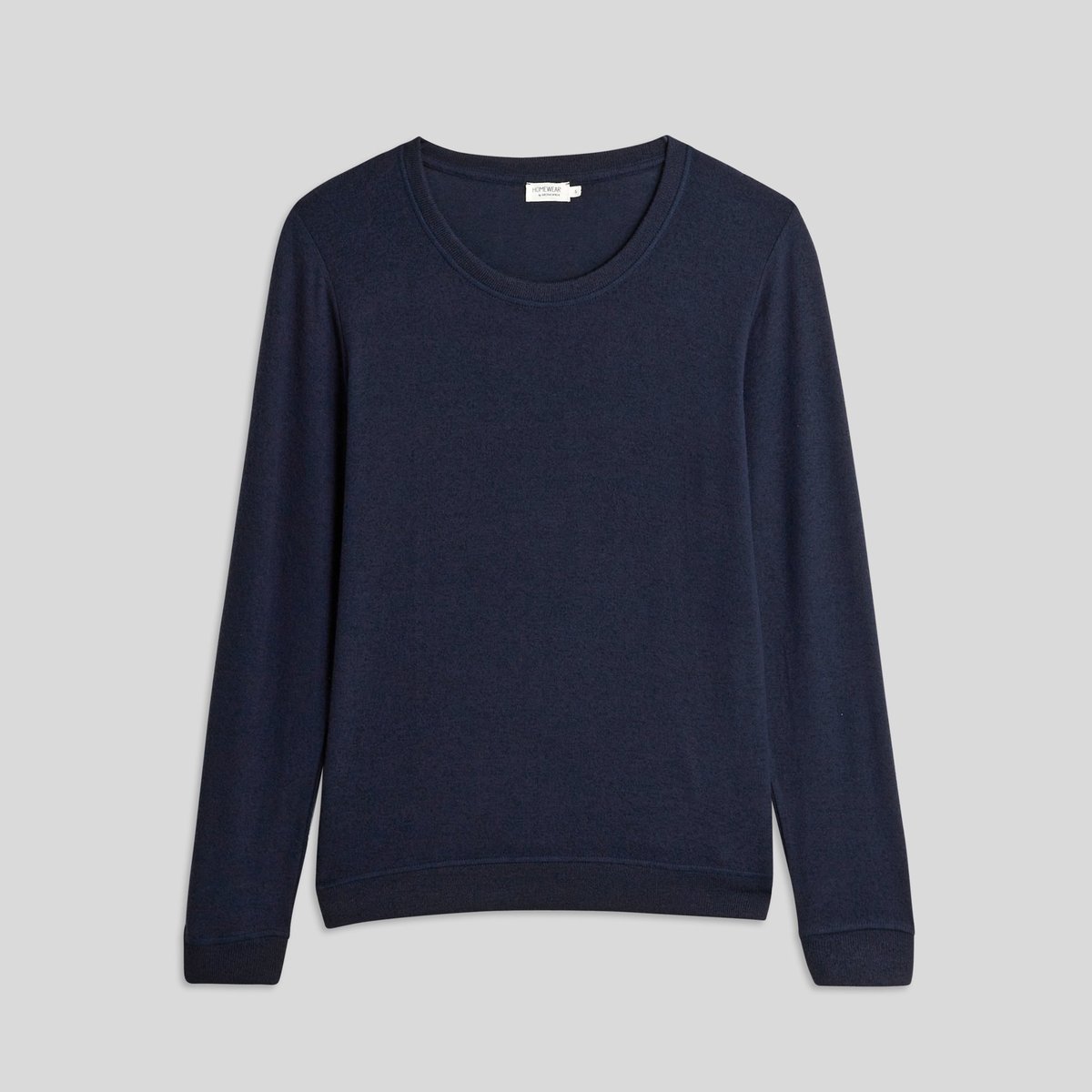 Pull col rond tout doux, certifié EcoVero marine, MONOPRIX KIDS