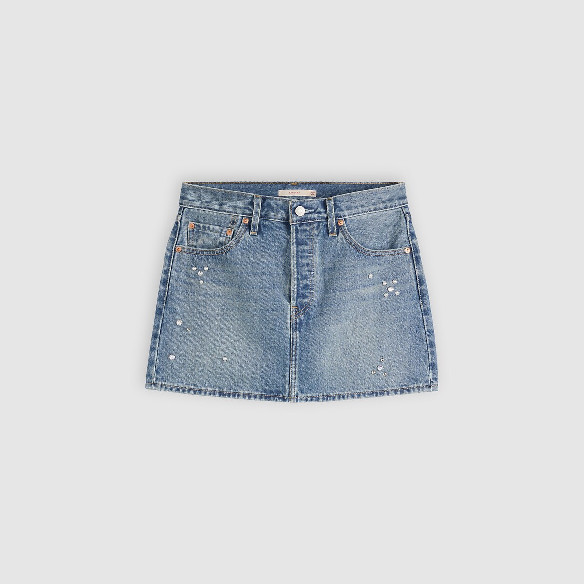 Gonna corta in denim Icon trip on drip skirt, LEVI'S