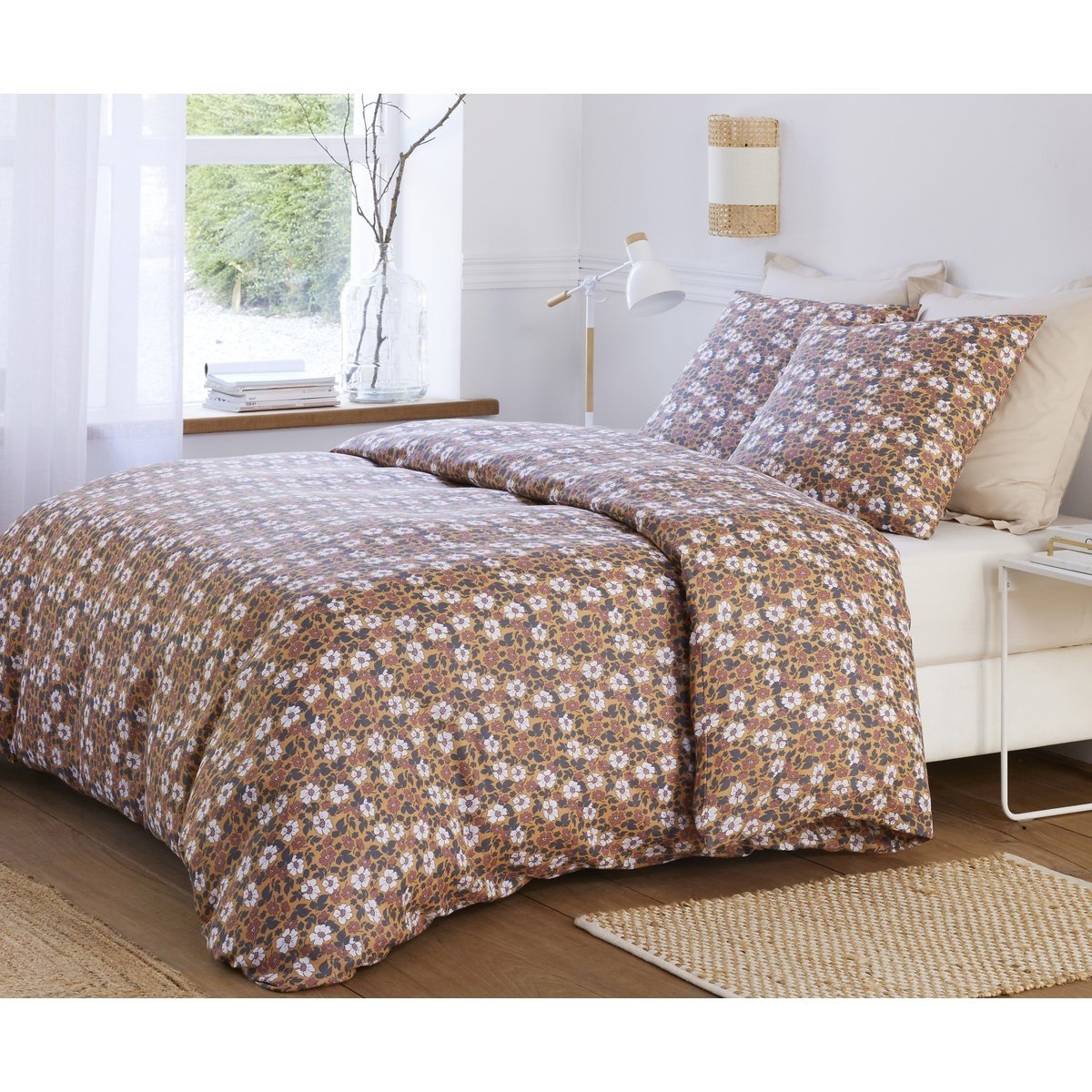 Parure de lit gaze de coton Verone camel, EDEN