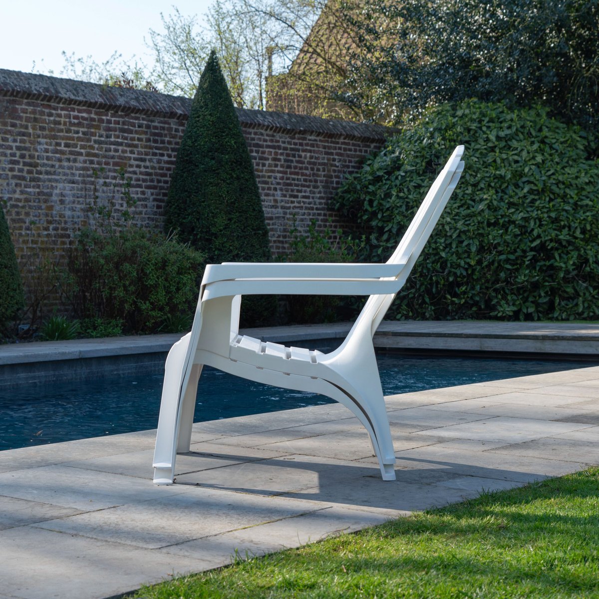 Lot de 2 fauteuils ADIRONDACK blanc, WILSA GARDEN