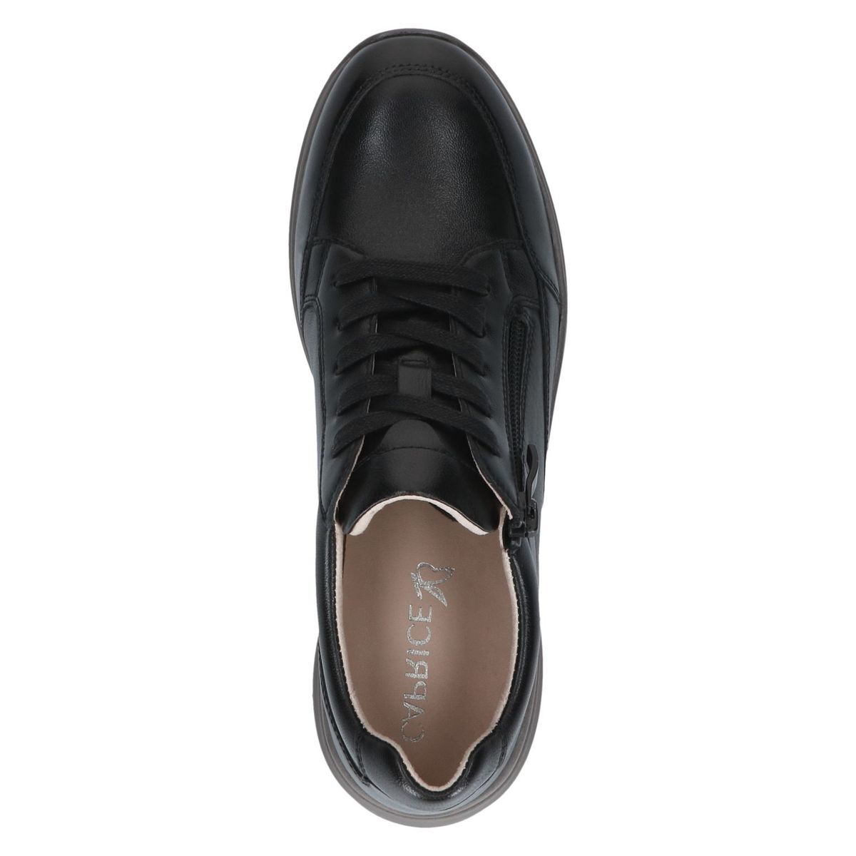 Basket en cuir noir nappa, CAPRICE