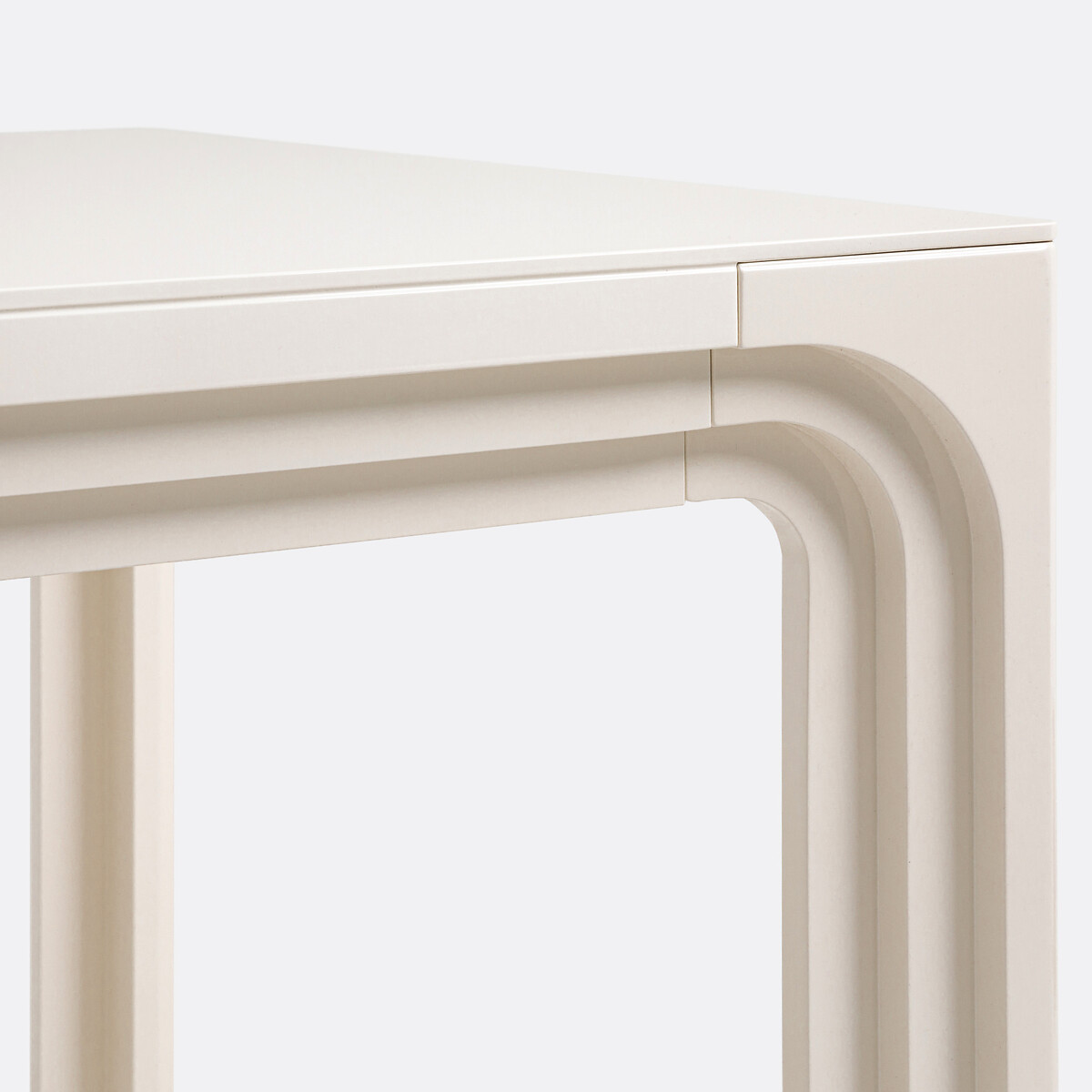 Table de repas, finition laquée, 6 à 8 couverts, LIOR beige, LA REDOUTE INTERIEURS
