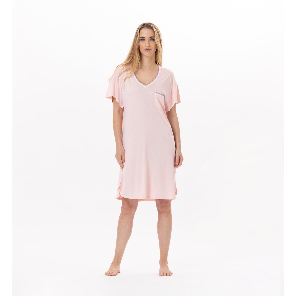 Chemise de nuit BLOOM 921 rose, LE CHAT