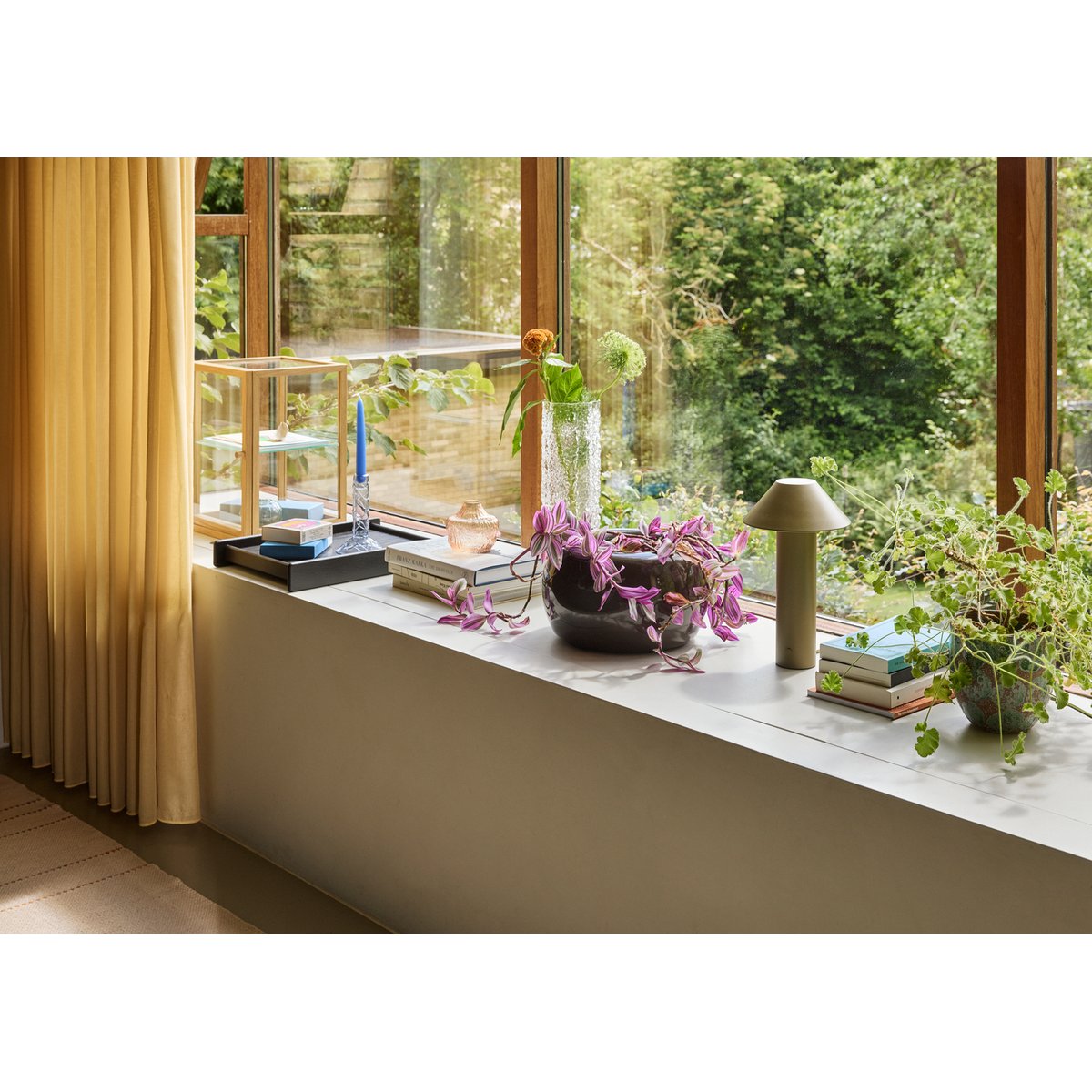 Vase en verre FUYU orange, HUBSCH